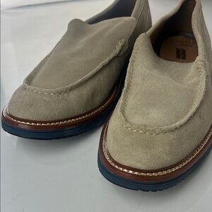 Johnston & Murphy Beige Suede Loafers